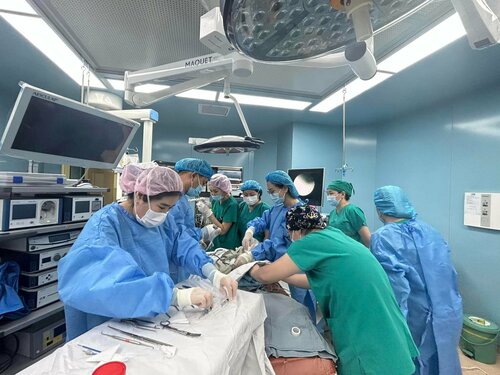 Хамрын хөндийн хавдартай 1 сартай нярайд дурангийн мэс засал амжилттай хийжээ